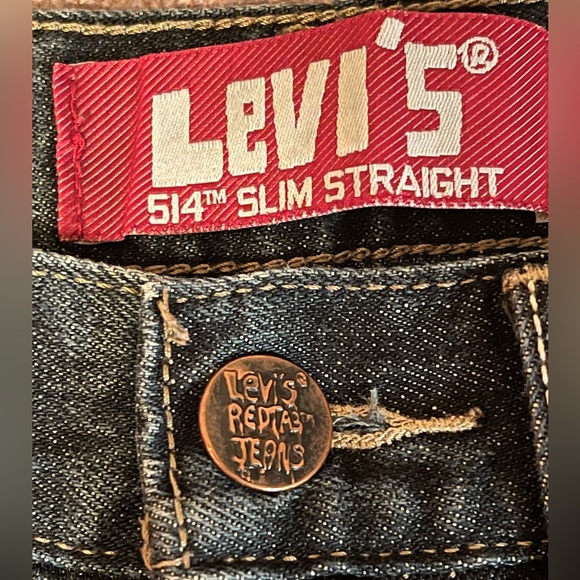 EUC Levi Red Tag 514 Slim Straight 26x26.5 - Picture 4 of 10